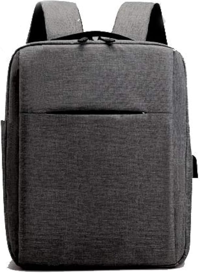 Anti-Theft and Waterproof Laptop Bag with USB Port - Dark Grey